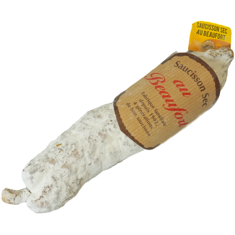 SAUCISSON SEC AU BEAUFORT, 200G ENV., LA PIECE