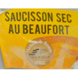 SAUCISSON SEC AU BEAUFORT, 200G ENV., LA PIECE