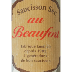 SAUCISSON SEC AU BEAUFORT, 200G ENV., LA PIECE