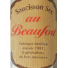 SAUCISSON SEC AU BEAUFORT, 200G ENV., LA PIECE
