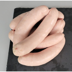 Saucisse Blanche à Griller à l'Emmental Supérieure, sachet de 720 gr