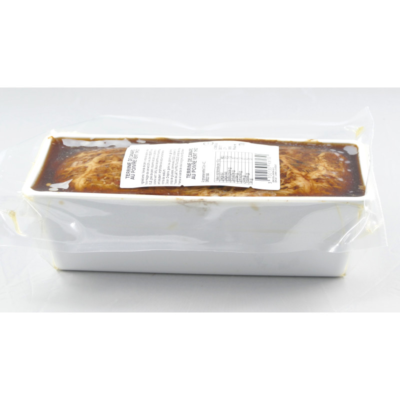 Terrine de Canard au Poivre Vert, en  terrine de 1,7 kg