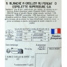 Saucisse Blanche au Piment d Espelette, à griller, supérieure, x4 pièces, 480 gr