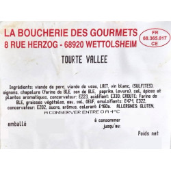 Tourte de la Vallée, pièce de 1 kg minimum | Terrine