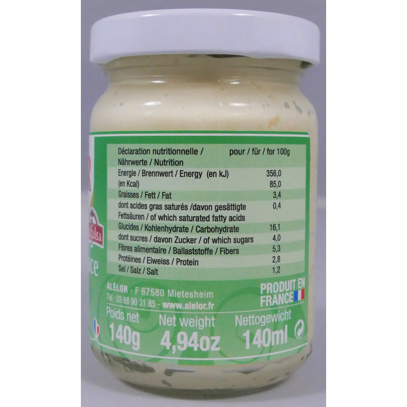 Raifort d'Alsace râpé nature, pot de 140 g