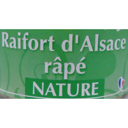 Raifort d'Alsace râpé nature, pot de 140 g