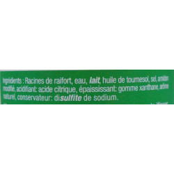 Raifort d'Alsace râpé nature, pot de 140 g