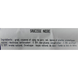 Saucisse Noire 600 g