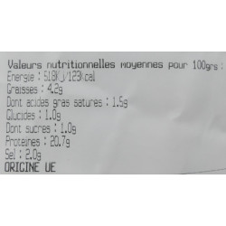 Kassler fumé, pièce de 2 kg