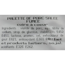 Palette salée fumée, pièce de 2kg