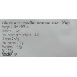 Palette salée fumée, pièce de 2kg