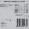 Jambon Cru Paysan 1/2, pièce de 1,9 kg minimum