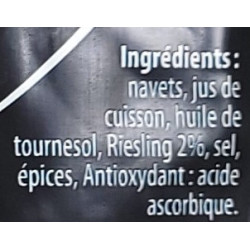 Navets Salés Cuisinés, sachet de 500 g