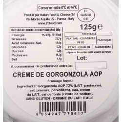 CREMA DI GORGONZOLA DOP (CRÈME DE GORGONZOLA AOP), 125 G