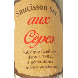 SAUCISSON SEC AUX CEPES, 200G ENV., LA PIECE